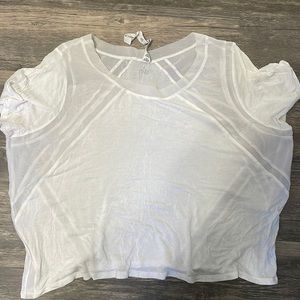 Alo yoga white work out top